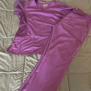 Size Large Purple Label Yoga scrubs